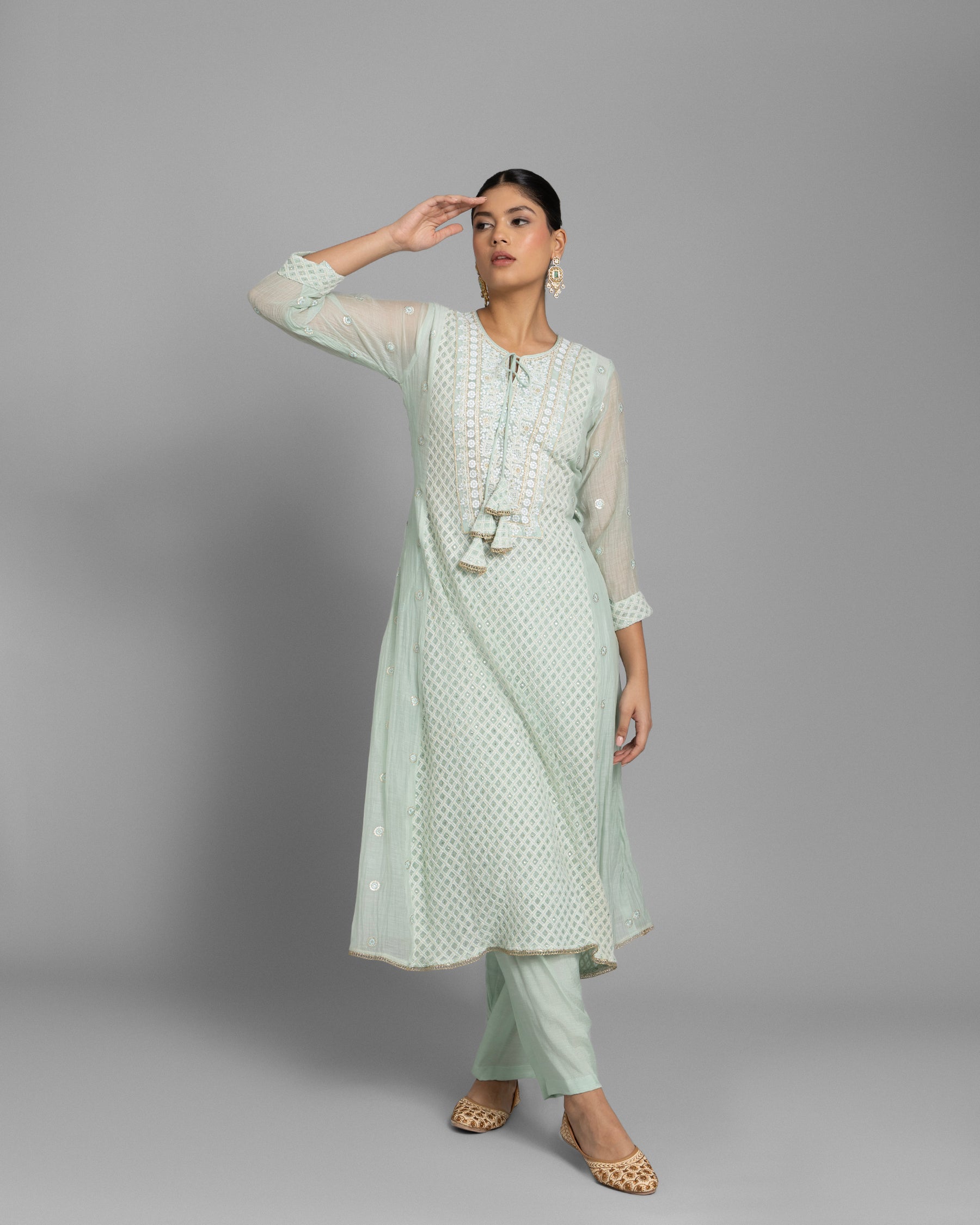 MINT LUCKNOWI ANARKALI ENSEMBLE