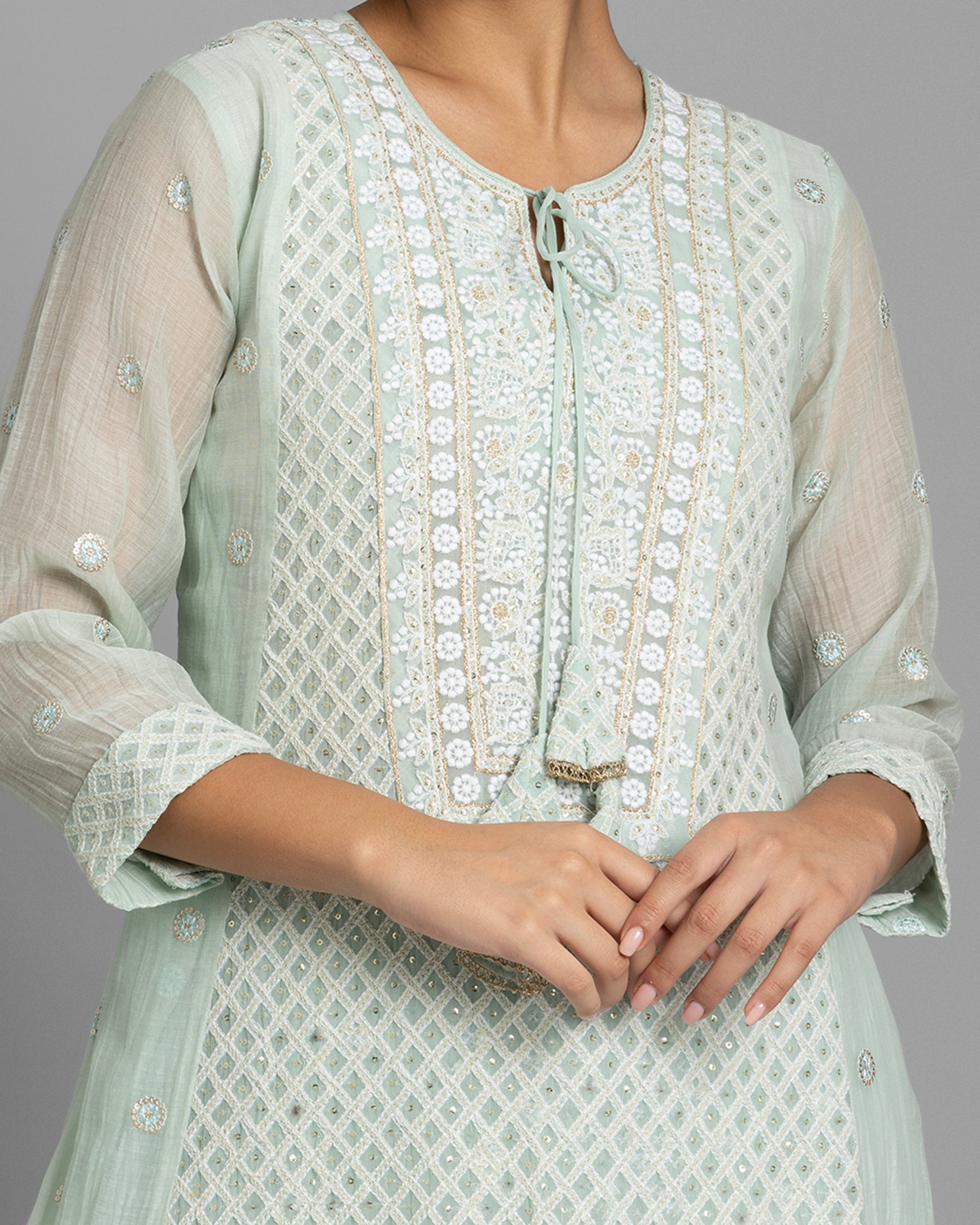MINT LUCKNOWI ANARKALI ENSEMBLE
