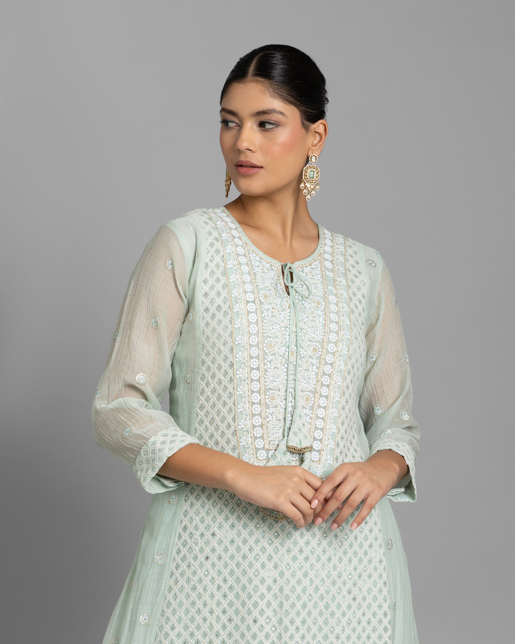 MINT LUCKNOWI ANARKALI ENSEMBLE