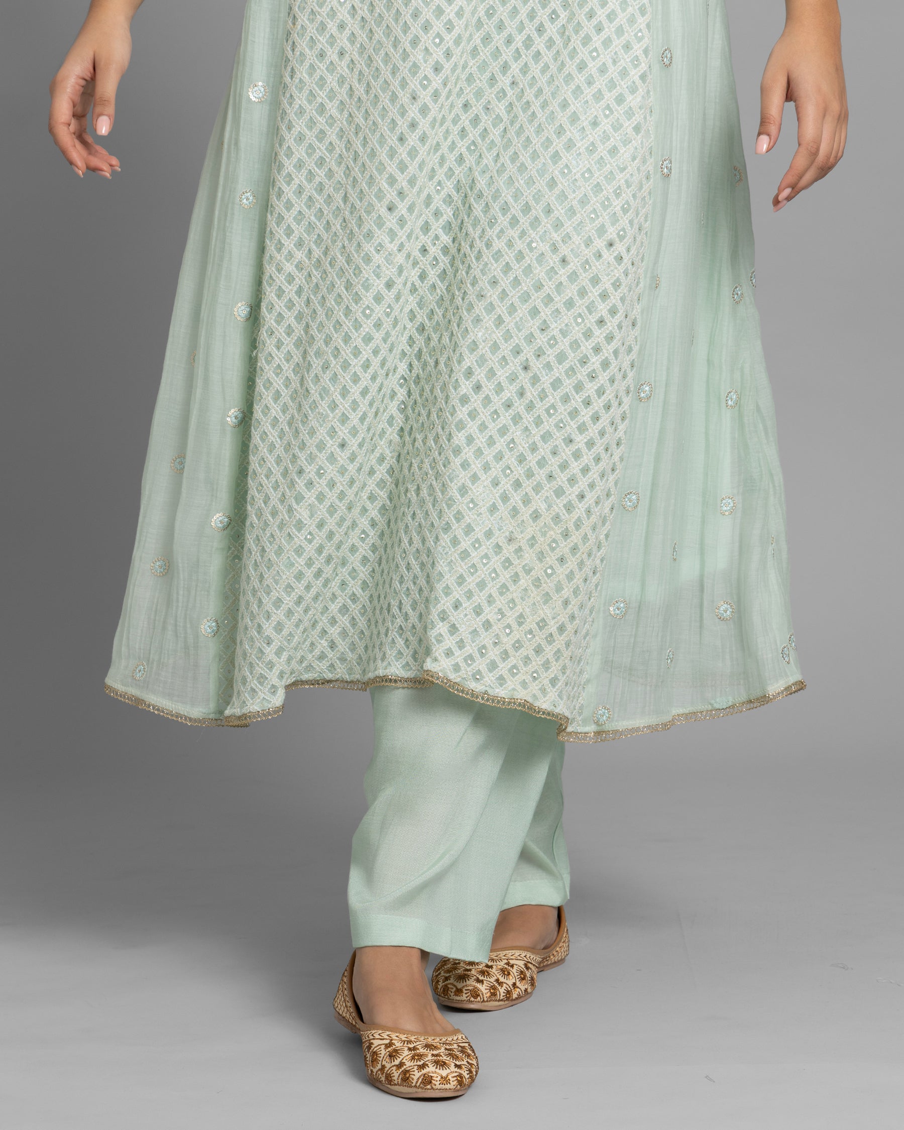 MINT LUCKNOWI ANARKALI ENSEMBLE