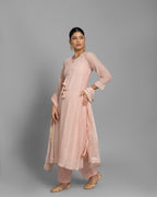 DUSTY ROSE LUCKNOWI ANARKALI ENSEMBLE