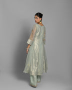 SOFT JADE MARODI WORK ANARKALI SUIT SET