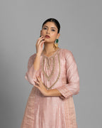 BANDHEJ EMBROIDERED ANARKALI SUIT SET