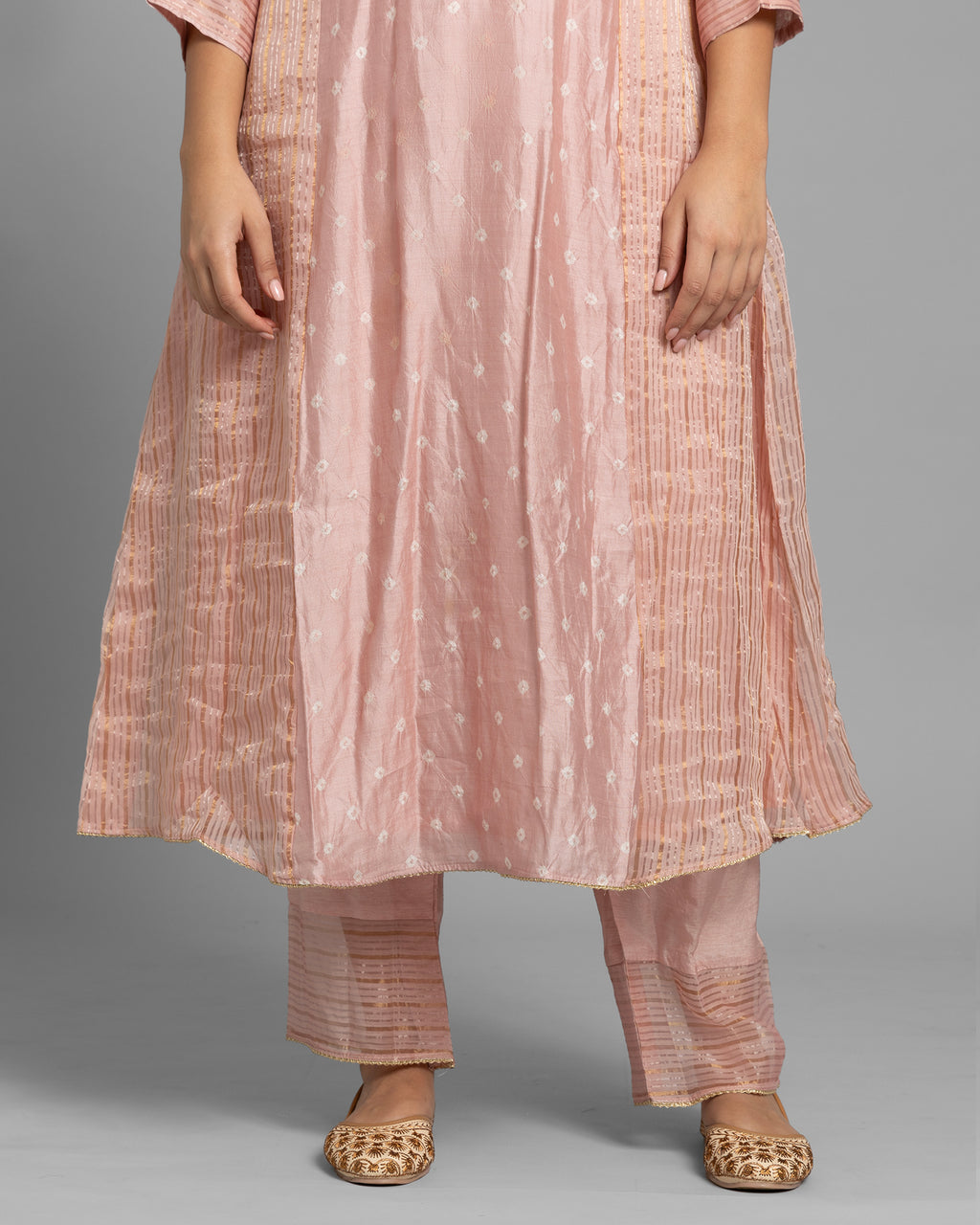 BANDHEJ EMBROIDERED ANARKALI SUIT SET