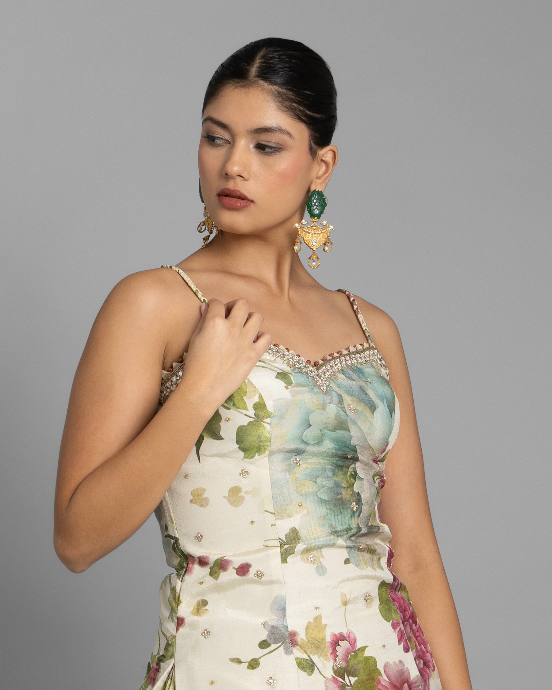 PRINTED PALAZZO SET WITH OMBRE DUPATTA