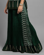 AJRAKH PALAZZO SET WITH RUFFLE DUPATTA
