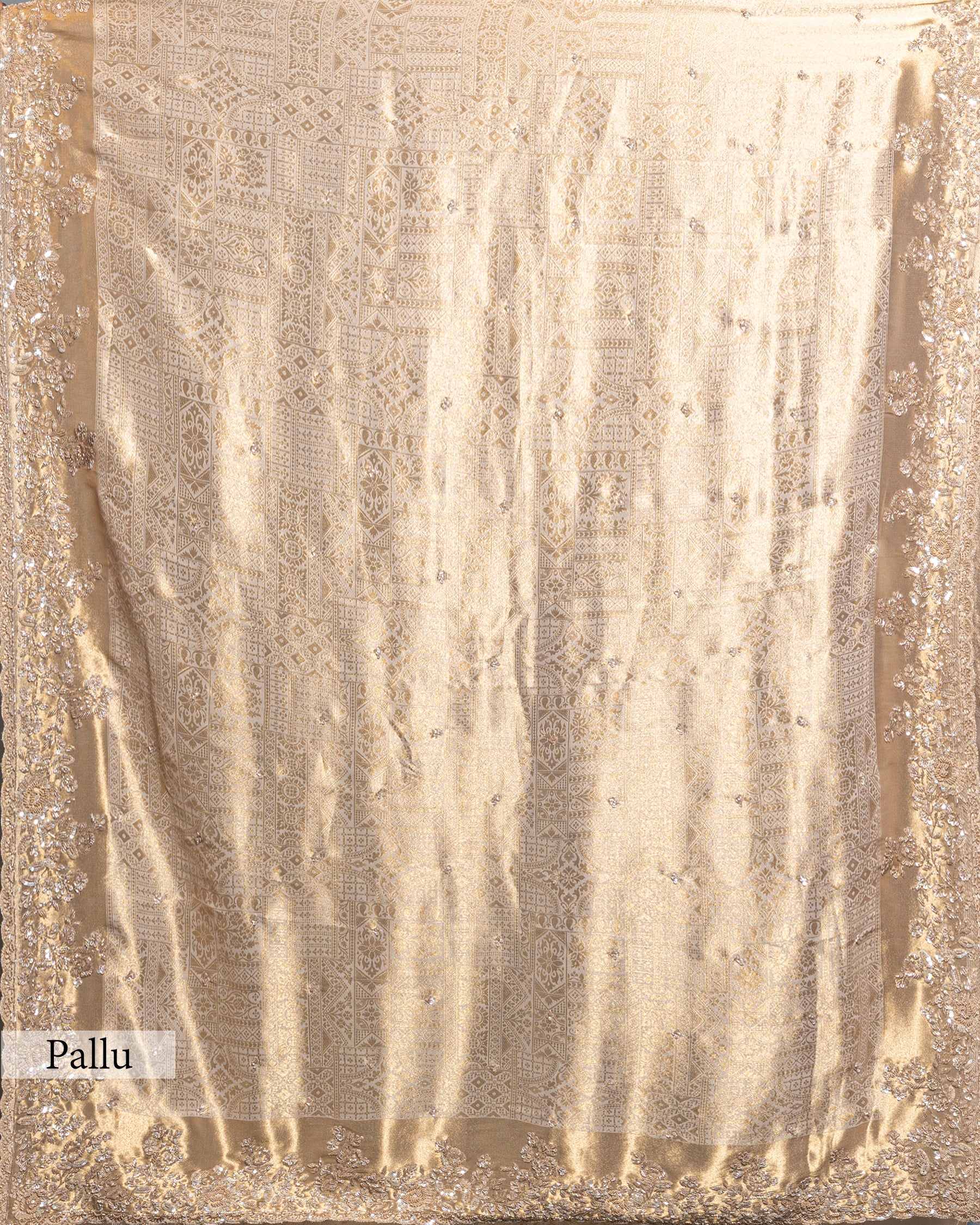 EMBELLISHED GOLD BANARASI SILK SAREE