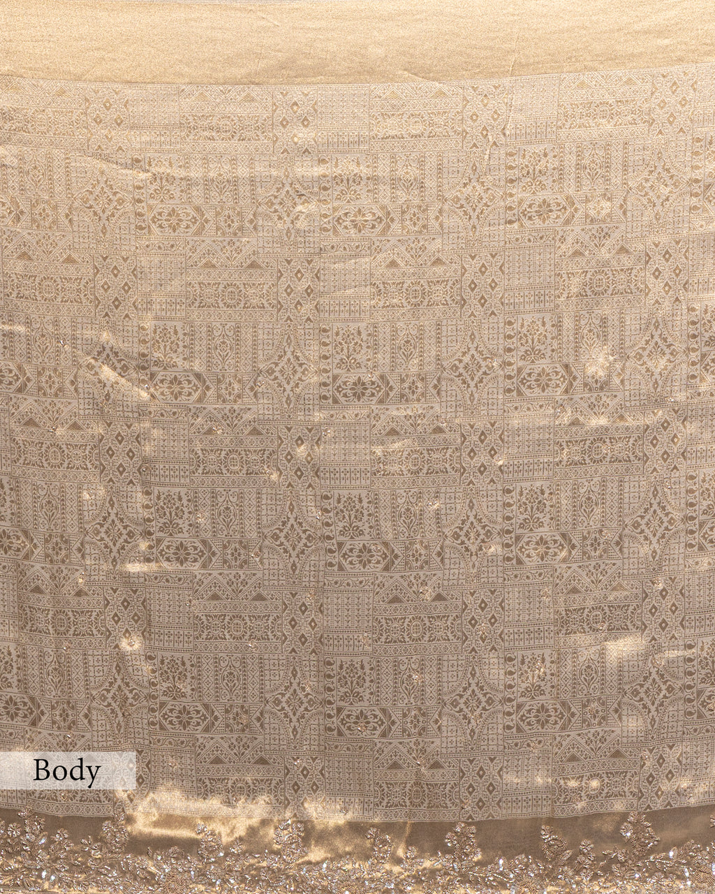 EMBELLISHED GOLD BANARASI SILK SAREE