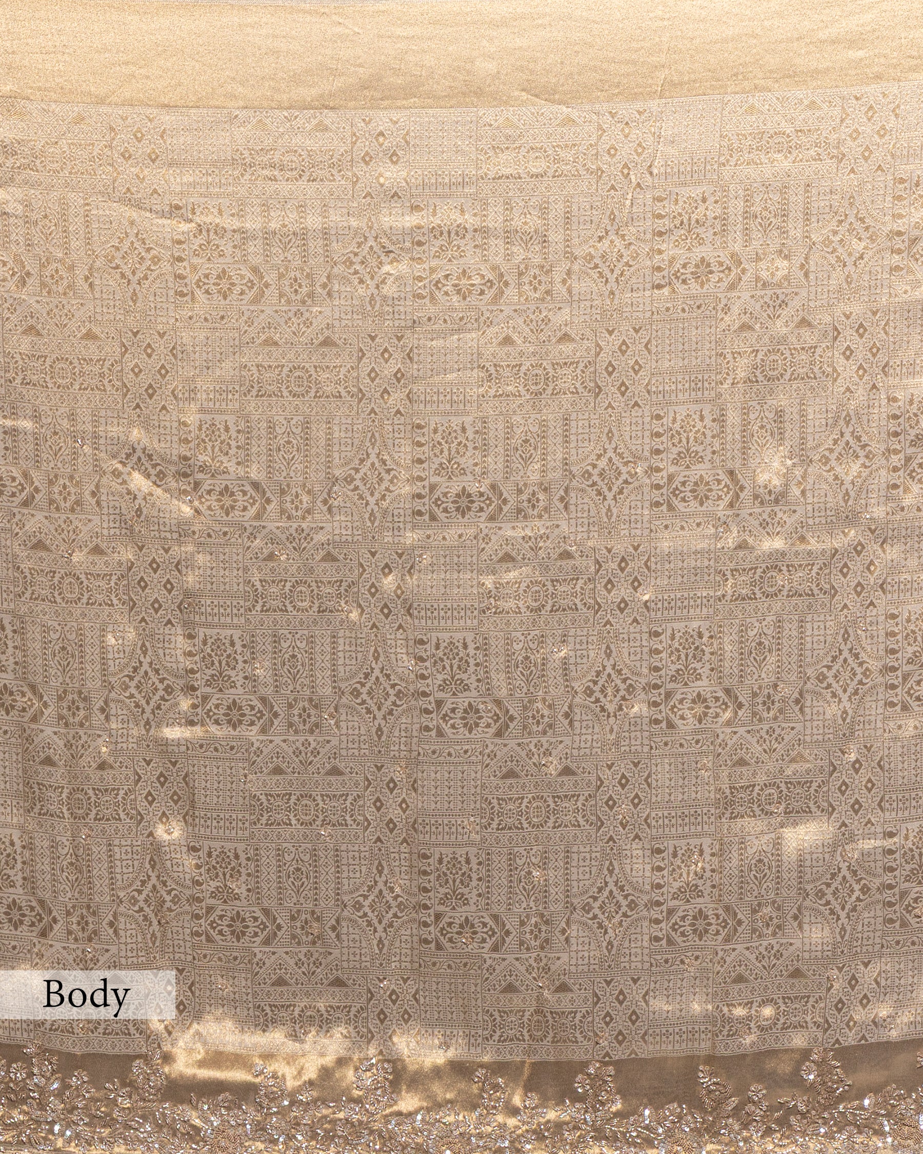 EMBELLISHED GOLD BANARASI SILK SAREE