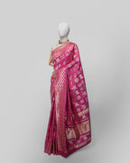 MAGENTA SHIKARGAH WOVEN KANJEEVARAM SILK SAREE