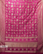 MAGENTA SHIKARGAH WOVEN KANJEEVARAM SILK SAREE
