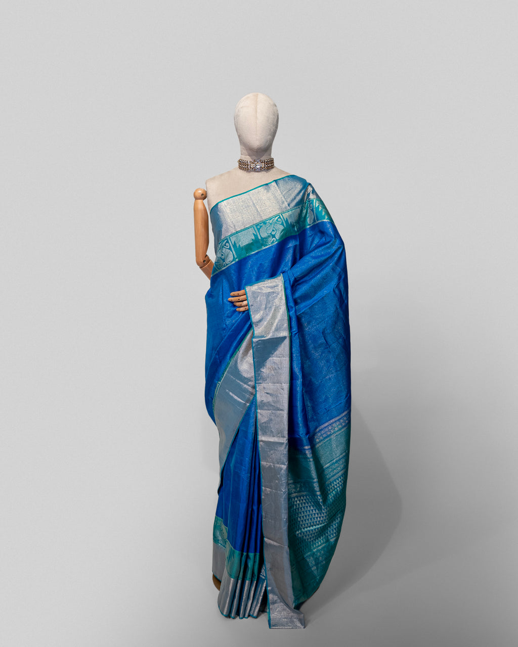 COBALT BLUE KANJEEVARAM SILK SAREE