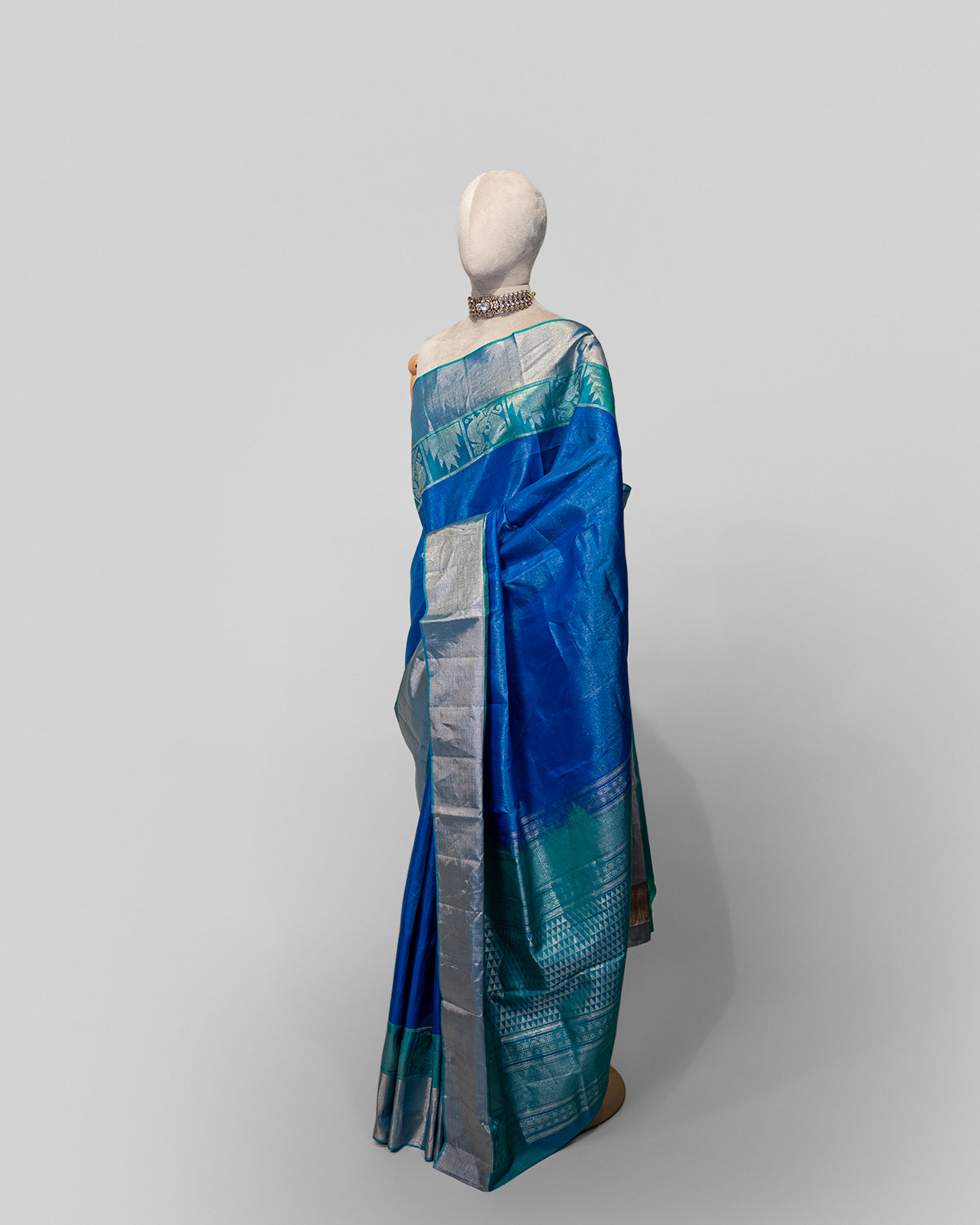 COBALT BLUE KANJEEVARAM SILK SAREE