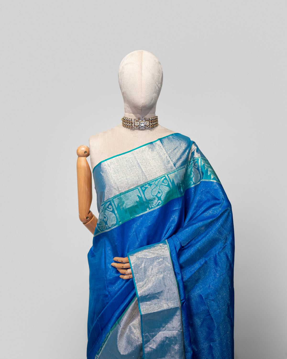 COBALT BLUE KANJEEVARAM SILK SAREE