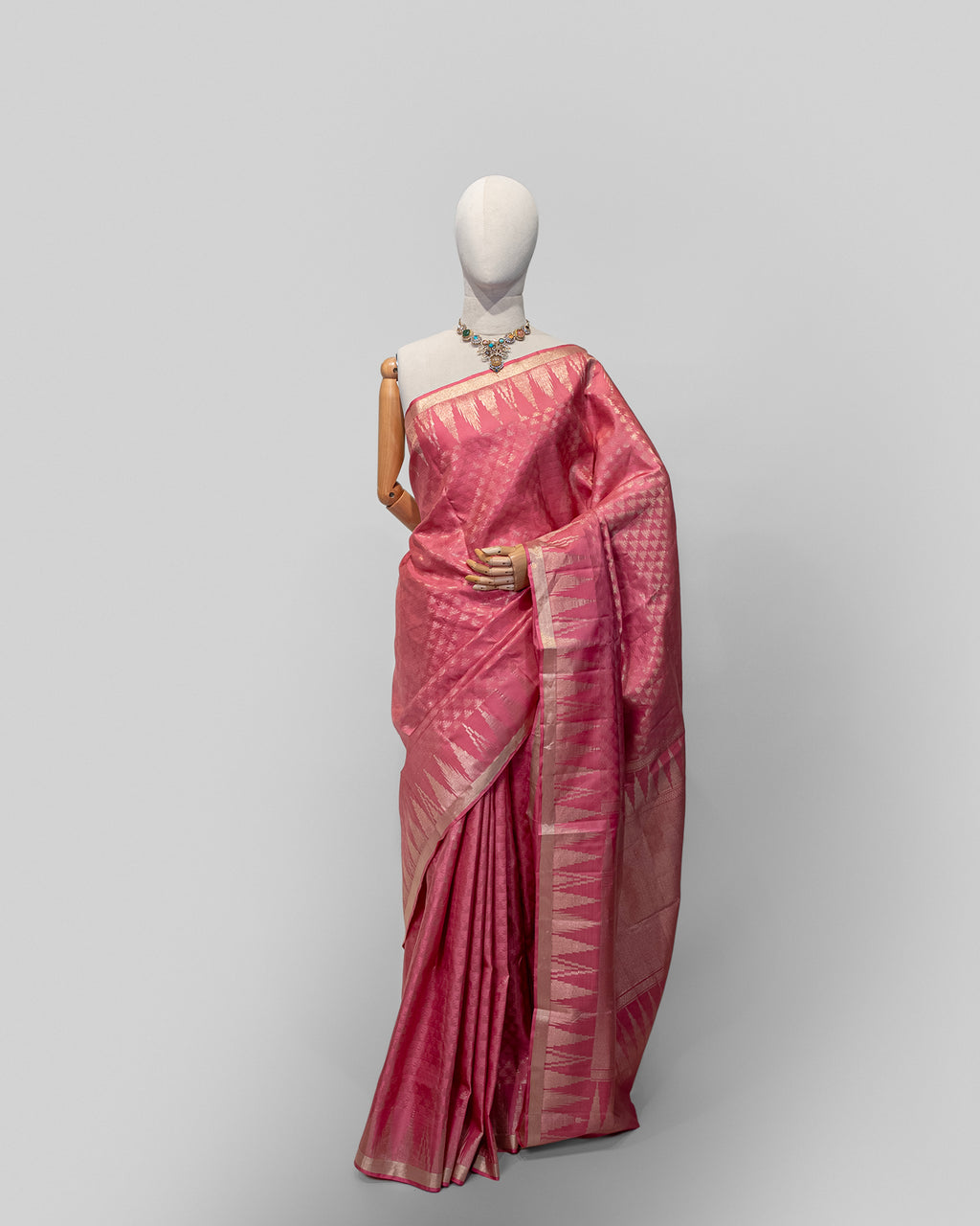 ONION PINK KANJEEVARAM SILK SAREE