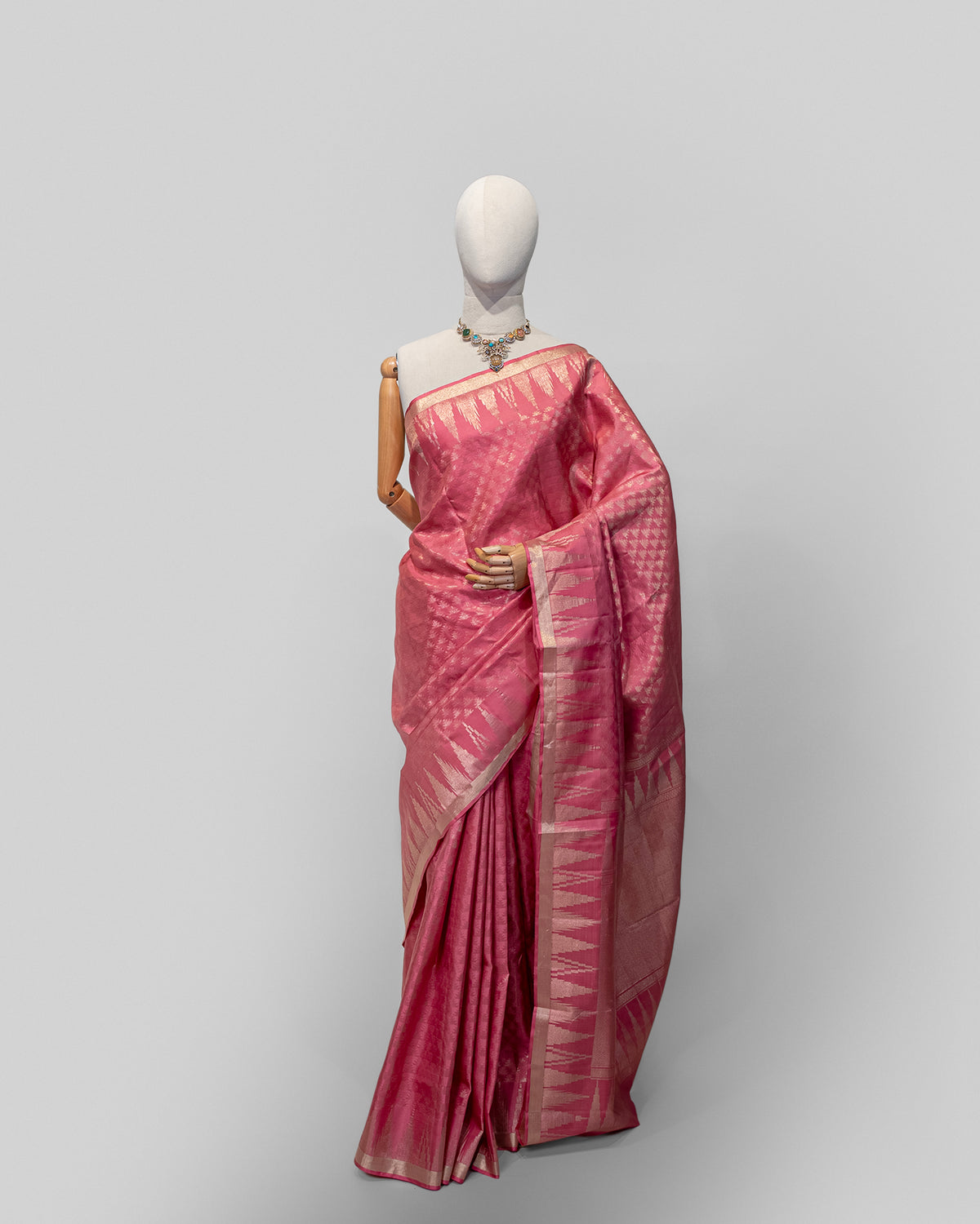 ONION PINK KANJEEVARAM SILK SAREE