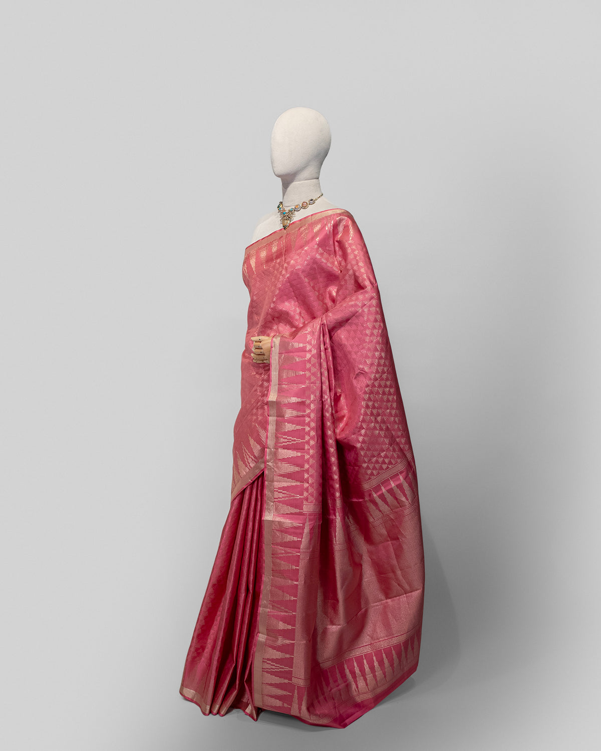 ONION PINK KANJEEVARAM SILK SAREE
