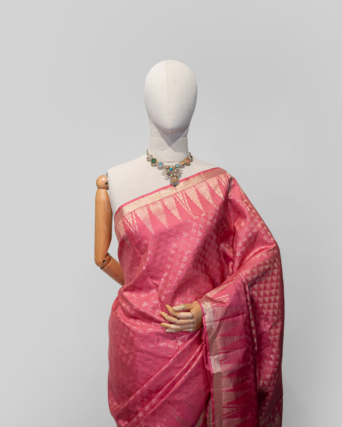 ONION PINK KANJEEVARAM SILK SAREE