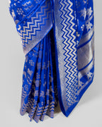 ROYAL BLUE SHIKARGAH KANJEEVARAM SILK SAREE