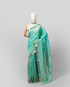 TURQUOISE KANJEEVARAM SILK SAREE