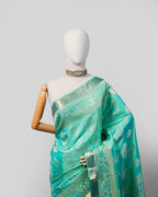 TURQUOISE KANJEEVARAM SILK SAREE