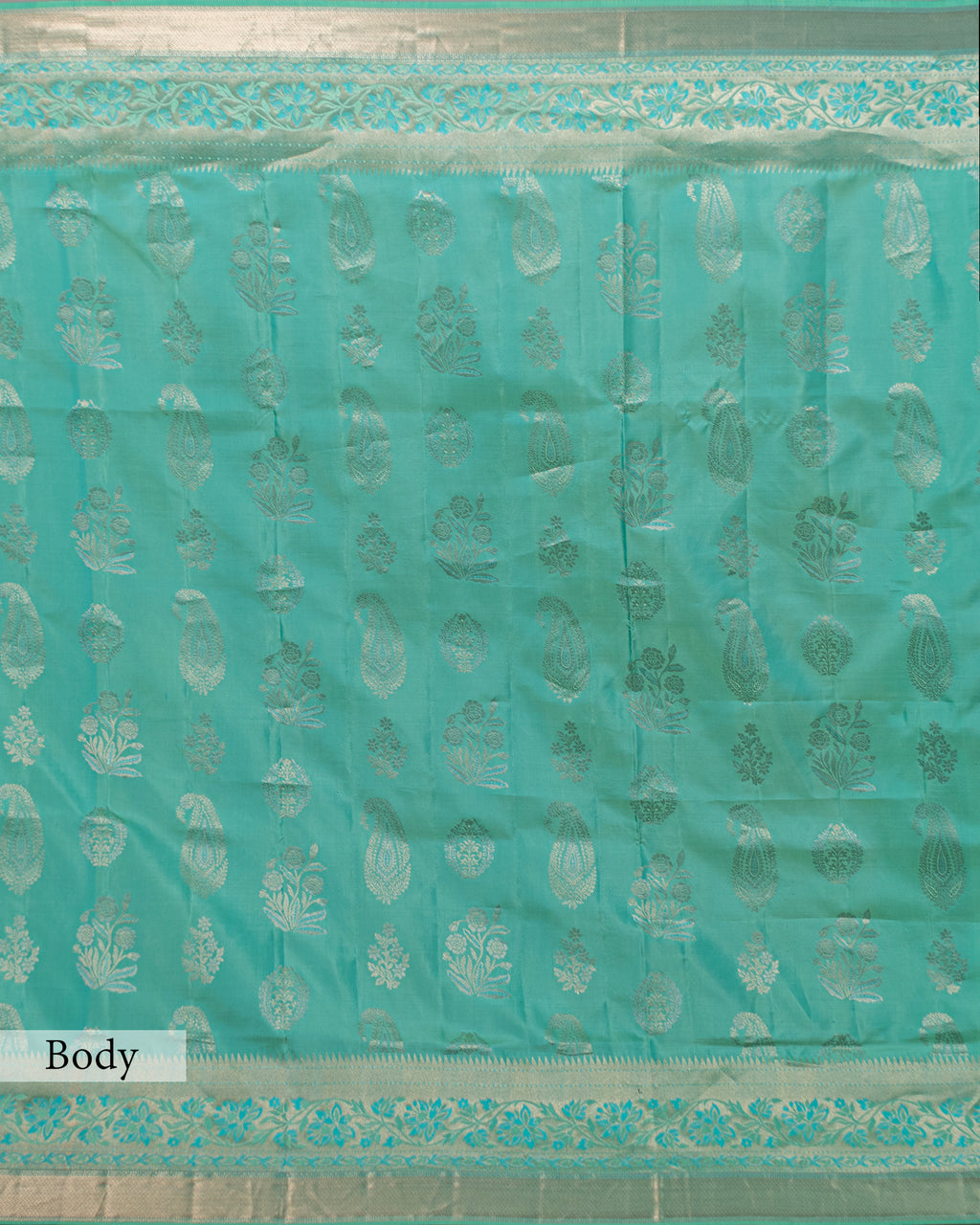 TURQUOISE KANJEEVARAM SILK SAREE