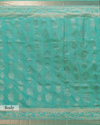 TURQUOISE KANJEEVARAM SILK SAREE