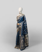MIDNIGHT BLUE KANJEEVARAM SILK SAREE