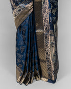 MIDNIGHT BLUE KANJEEVARAM SILK SAREE
