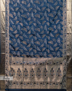 MIDNIGHT BLUE KANJEEVARAM SILK SAREE