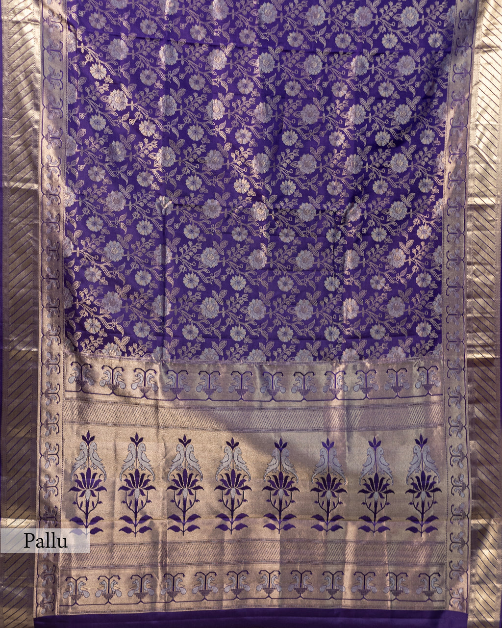 REGAL VIOLET KANJEEVARAM SILK SAREE
