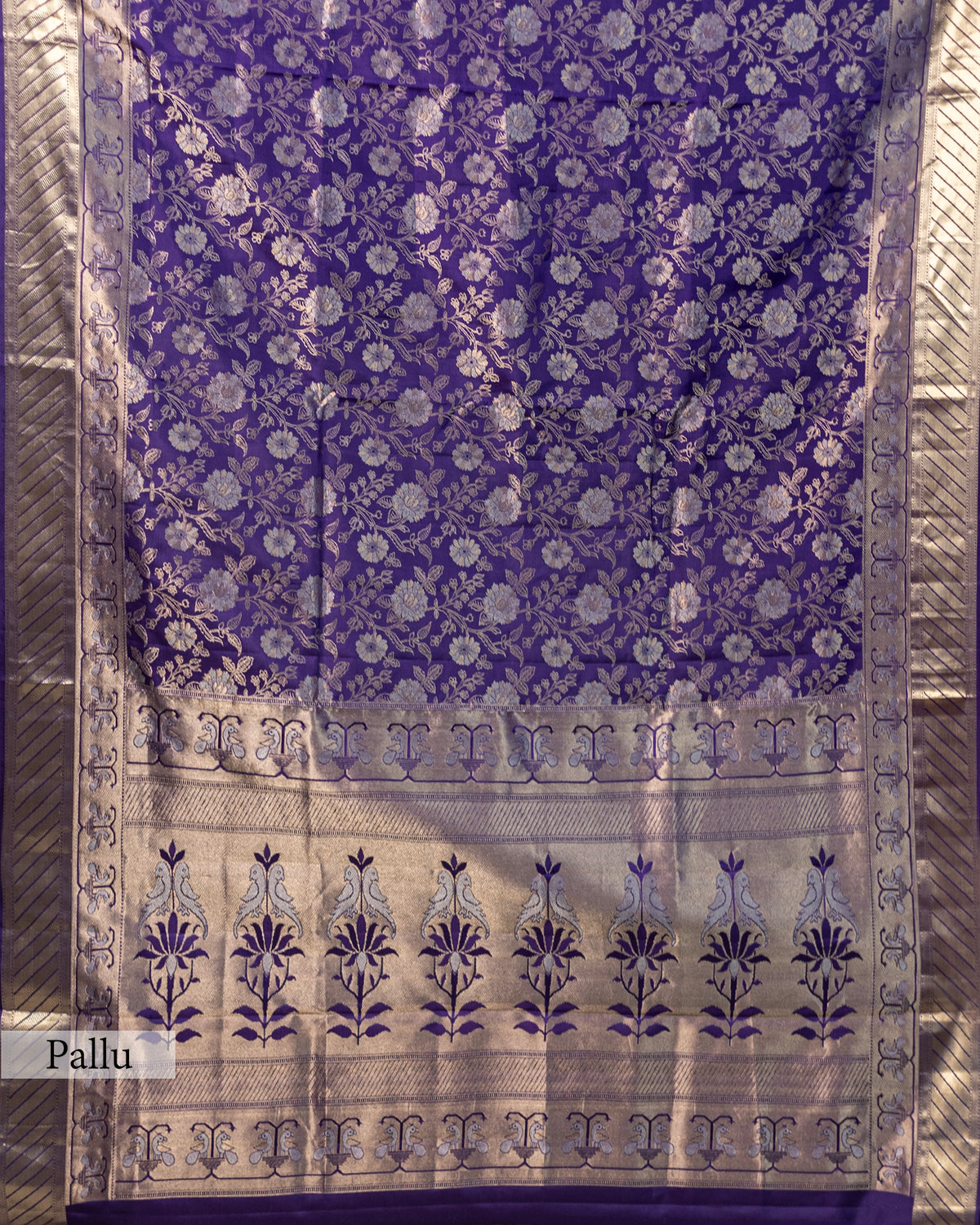 REGAL VIOLET KANJEEVARAM SILK SAREE