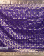 REGAL VIOLET KANJEEVARAM SILK SAREE