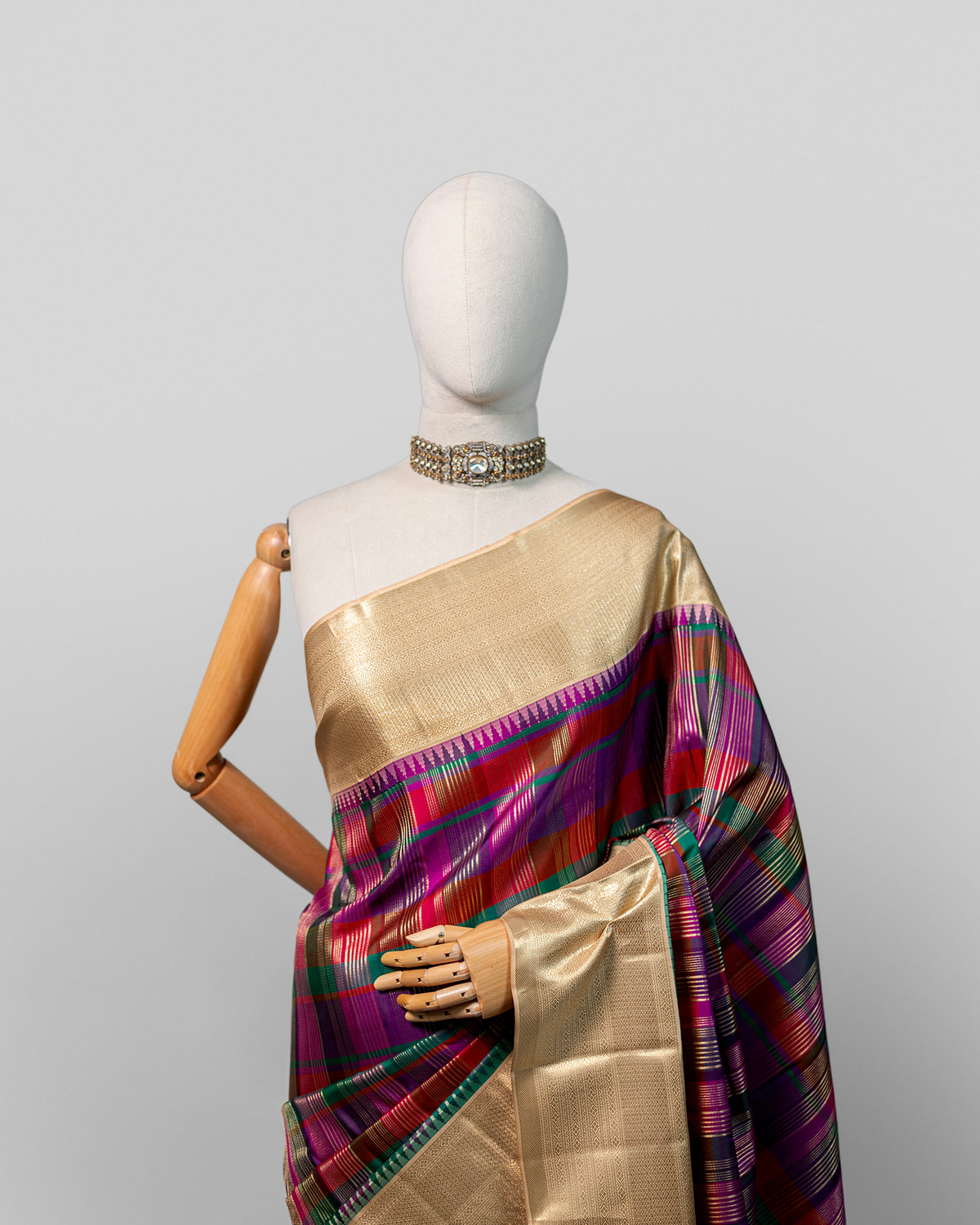 MOSAIC KANJEEVARAM SILK SAREE