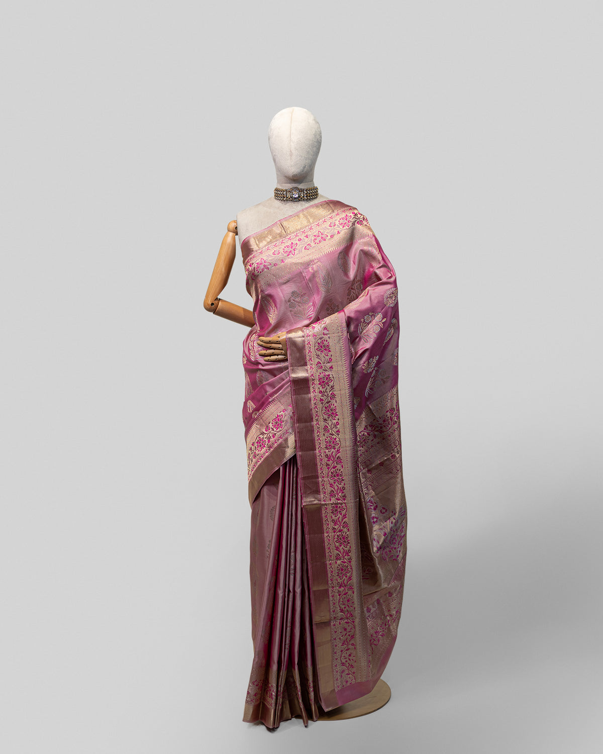 SHADED MAUVE KANJEEVARAM SILK SAREE