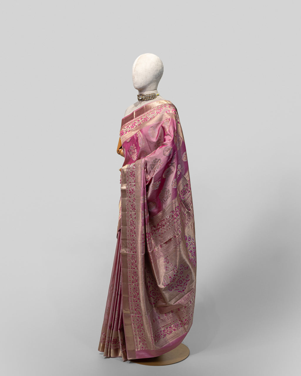 SHADED MAUVE KANJEEVARAM SILK SAREE
