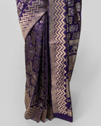 IMPERIAL VIOLET SHIKARGAH KANJEEVARAM SILK SAREE