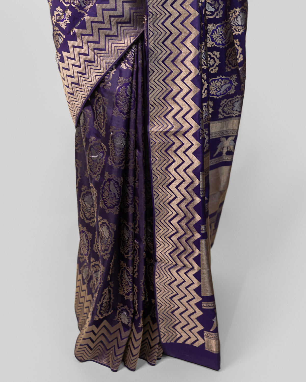 IMPERIAL VIOLET SHIKARGAH KANJEEVARAM SILK SAREE