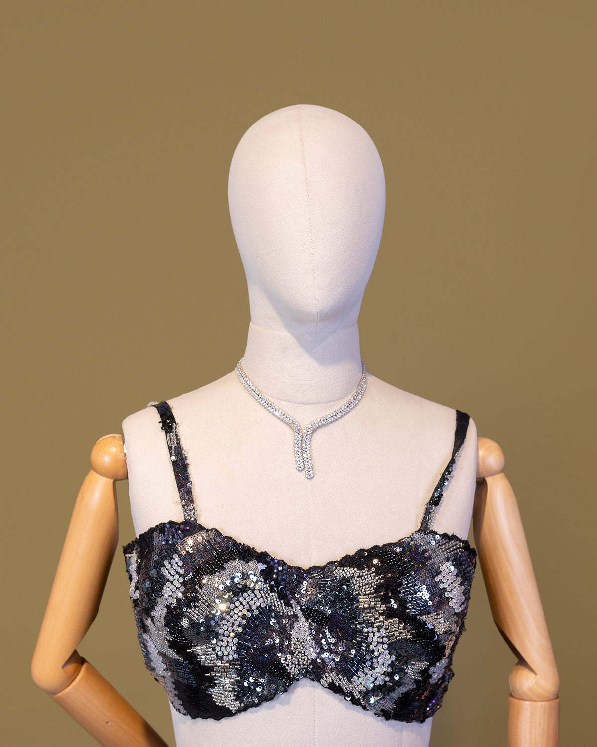ONYX BLACK MESH SAREE