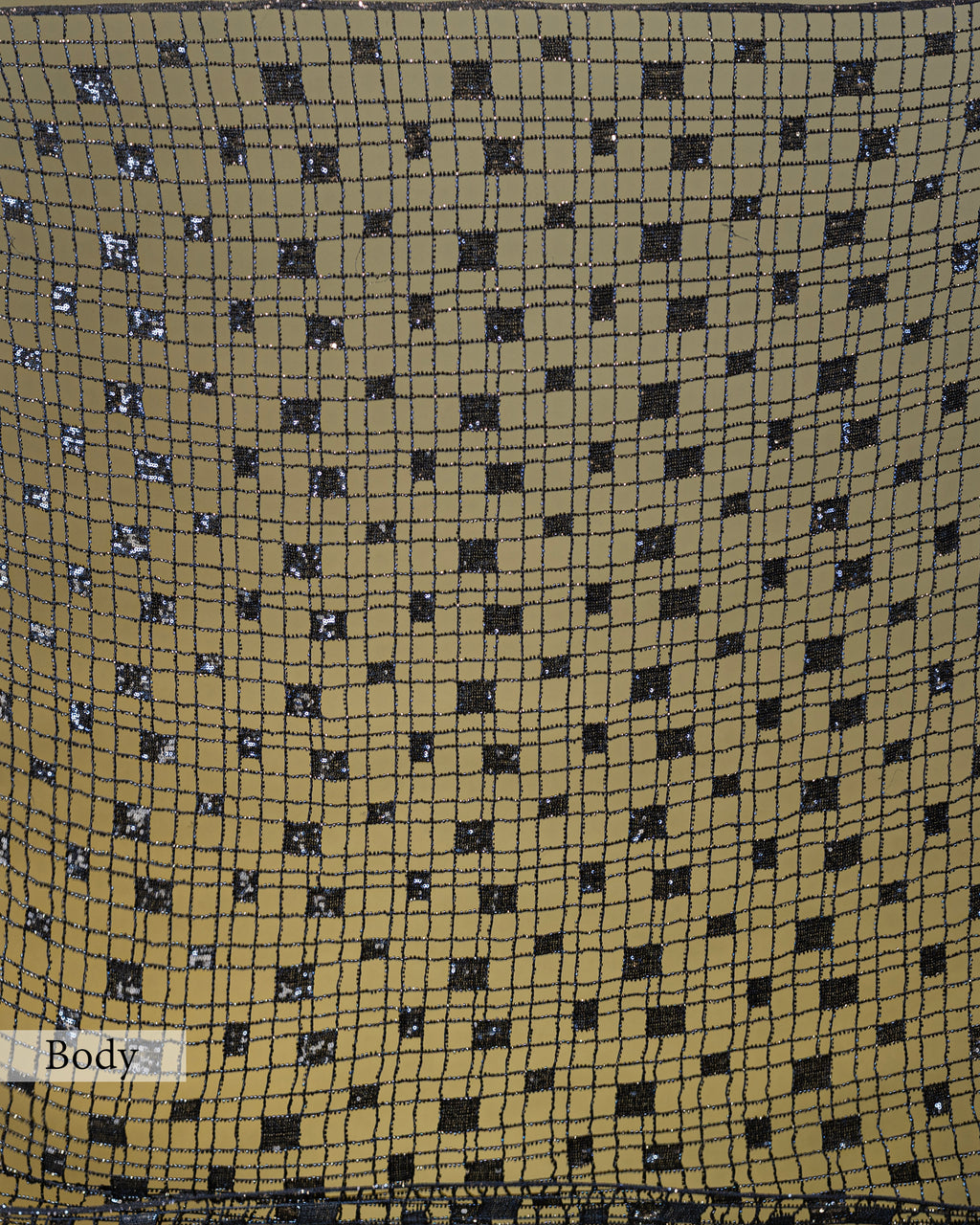 ONYX BLACK MESH SAREE