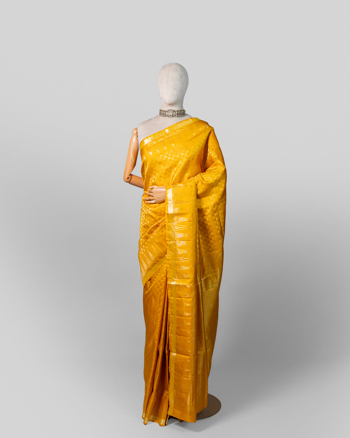 MUSTARD KANJEEVARAM SILK SAREE