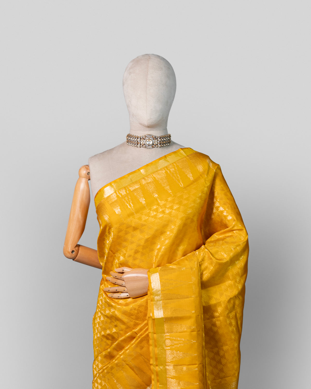 MUSTARD KANJEEVARAM SILK SAREE