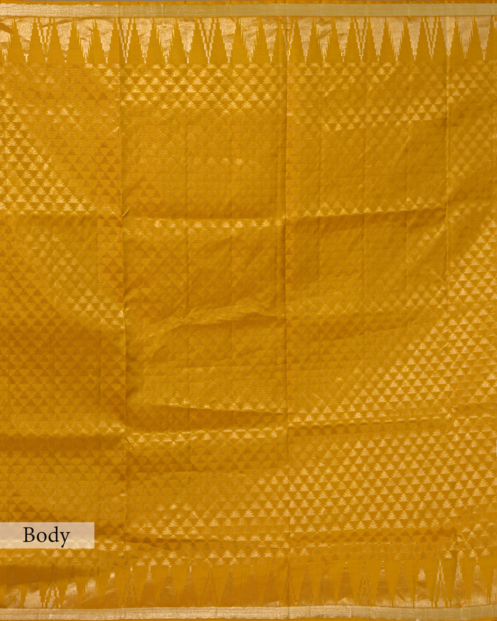 MUSTARD KANJEEVARAM SILK SAREE