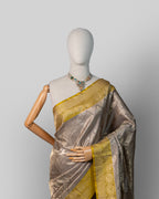 ANTIQUE AMBER KANJEEVARAM SILK SAREE