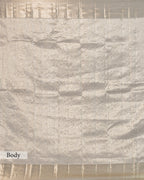 METALLIC IVORY KANJEEVARAM SILK SAREE