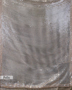CHAMPAGNE GOLD EMBELLISHED MESH SAREE