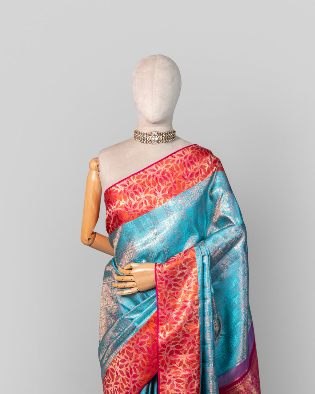 OCEAN & RANI KANJEEVARAM SILK SAREE