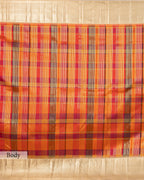 VERMILLION TERRACOTTA KANJEEVARAM SILK SAREE
