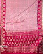 BLUSH & FUSCHIA KANJEEVARAM SILK SAREE