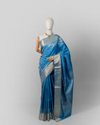 AZURE ZARI KANJEEVARAM SILK SAREE